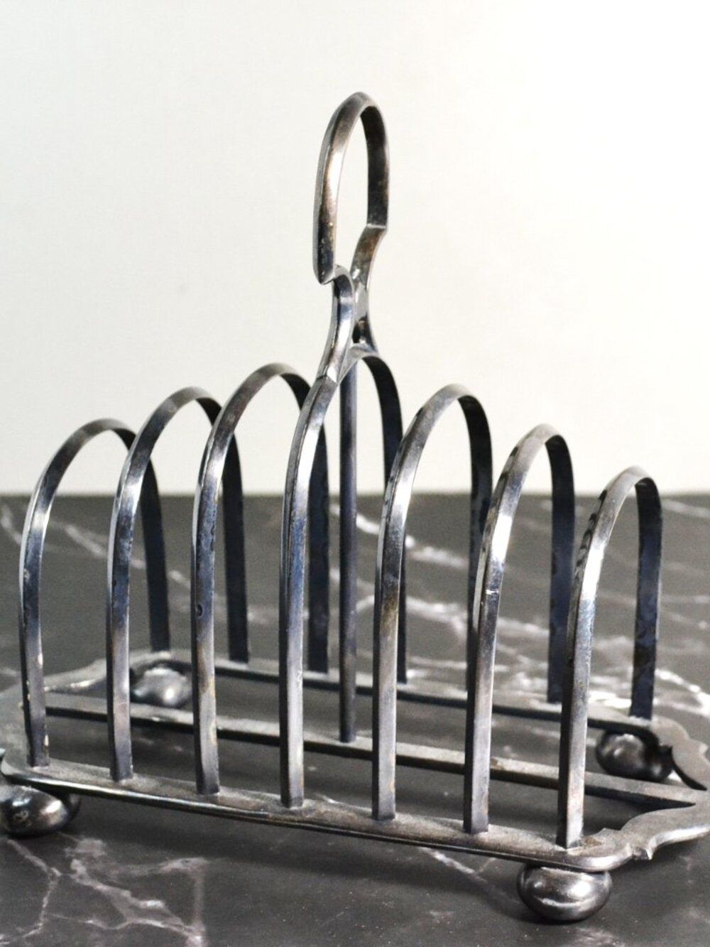 Vintage Silverplate Toast Rack Dining Table Decor Accessory - Picture 4 of 4